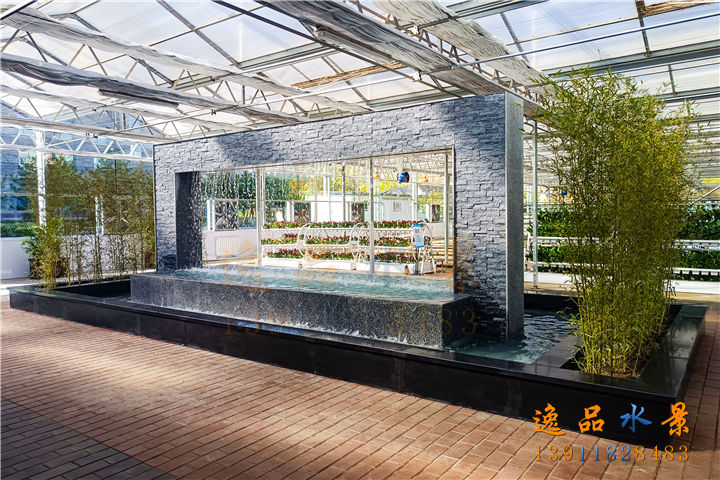 水幕流水景觀(guān)墻效果